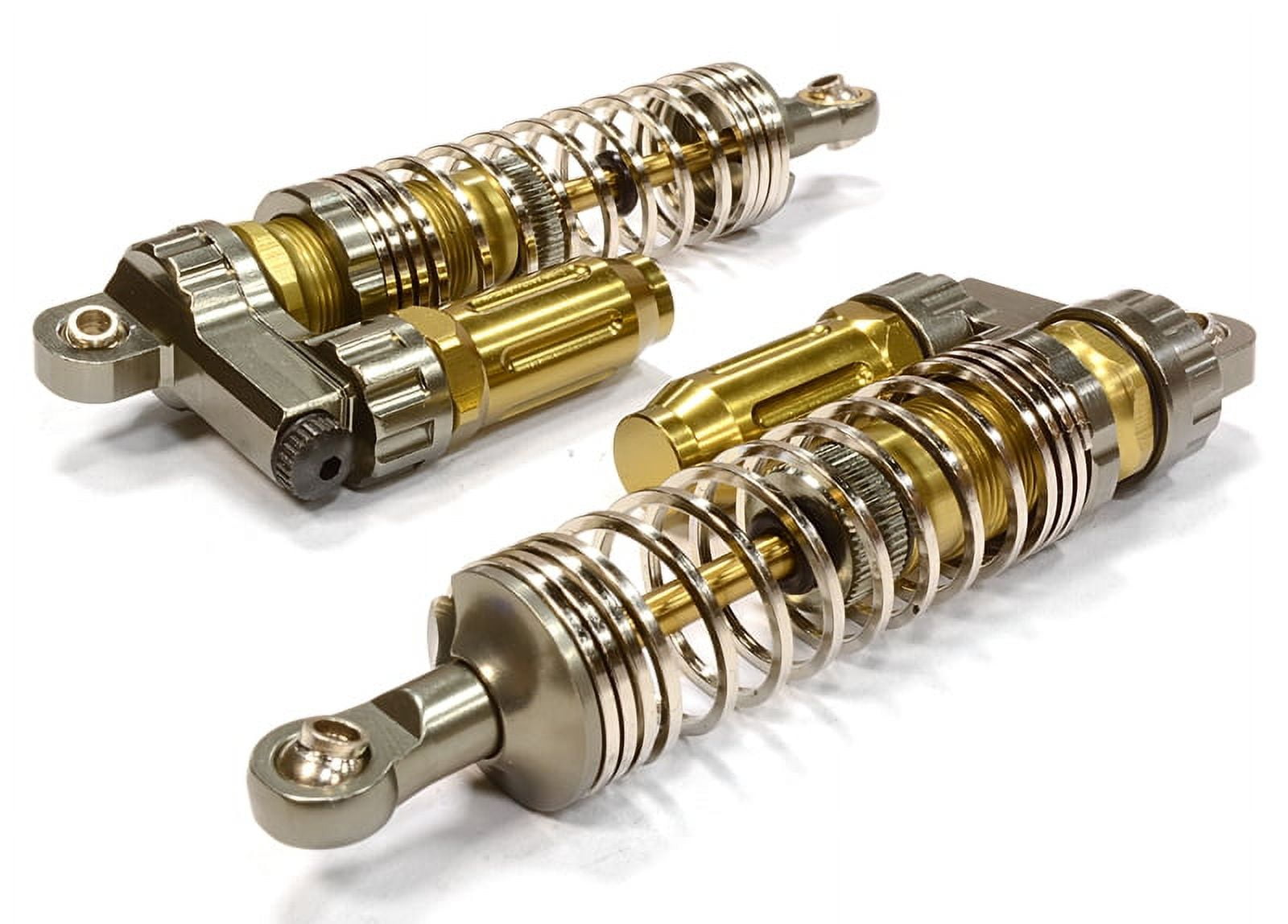 Amortiguadores Realistas Integy Para Coches RC Escala 1/10 – 2 Unidades Con Muelle Cuadrado De 16mm