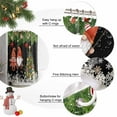 thumbnail image 6 of Black Gnomes Christmas Shower Curtain, Xmas Tree Balls Snowflake Waterproof Fabric Shower Curtains with 12 Hooks, Bathroom Curtain Set for Bathroom Accessories Decor, 66 x 72 Inches, 6 of 9