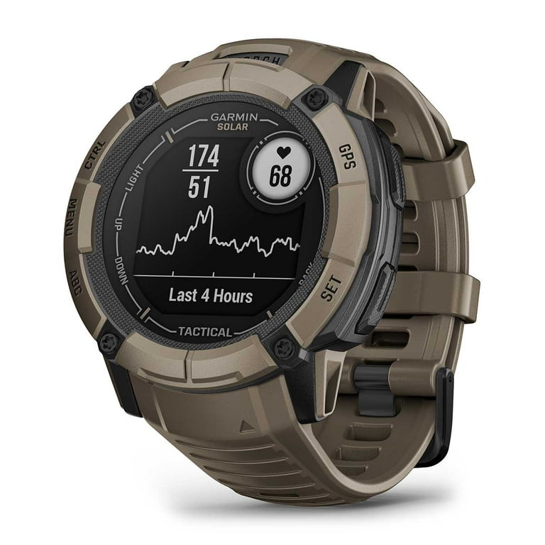  Garmin Instinct 2X Solar - Tactical Edition, Rugged GPS  Smartwatch, Built-in Flashlight, Ballistics Calculator, Solar Charging  Capability, Black : Electronics