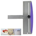 thumbnail image 1 of 12 Inch Stainless Steel Cake Scraper, Leveler and Smoother, Icing Spatula, Perfect Tool for Icing, Frosting, Cream Edge, Adjustable Kitchen Spatula for Mousse, Cheese & Cream Cake, 1 Set, 1 of 6