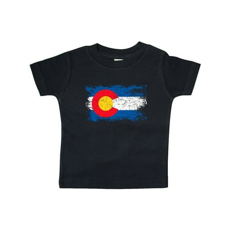 

Inktastic Colorado Flag Distressed Look Gift Baby Boy or Baby Girl T-Shirt
