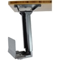 thumbnail image 5 of Under Desk CPU Holder – Adjustable Steel Computer Tower Mount with 360° Swivel & Slide Rail, Height & Width Adjustable PC Holder for Standing Desk, Gray, 5 of 7