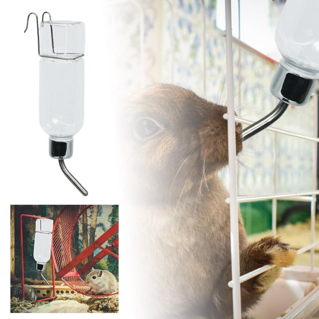 SIfdSeng Pet Accessories Automatic Water Dispenser with Bottle Hanger and Suitable for Cats Dogs Puppies and Rabbits