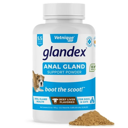 UPC: 0741459449766 | Glandex Beef Liver Anal Gland and Digestive Support Powder with Pumpkin for Dogs and Cats  5.5 oz.