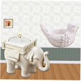 thumbnail image 5 of Portavelas de resina con forma de Animal, candelabro, adornos de mesa para cena, Navidad, vacaciones, boda, fiesta, decoración del hogar, elefante, 5 of 5