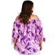 thumbnail image 3 of Blusa escote campesino Roman Fashion /Tallas Extras, 1608 (Lila) lila 40 Roman Fashion BL-GR-1608-LILA, 3 of 6