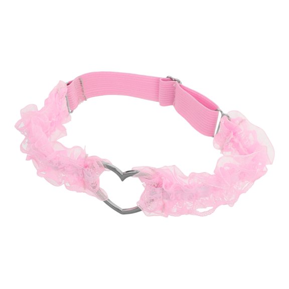 unbranded 1 Pair Lace Wedding Garters For Bride Heart Lace For Women Comfortable For Weddings Parties Dates Elastic Leg Garters