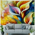 thumbnail image 4 of JEUXUS Red Lily Flower and Wall Decoration Tapestry (Multiple SKUs) Painting, 4 of 6