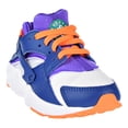 thumbnail image 2 of Nike Huarache Little Kid's Running Shoes White/Cone/Gym Blue 704949-111, 2 of 6
