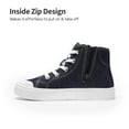 thumbnail image 3 of BURUDANI Kids Casual Sneakers High Top Canvas Walking Shoes for Little Boys & Girls, 3 of 6