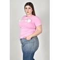 thumbnail image 2 of Playera con aplicaciones Roman Fashion /Tallas Extras, 5073 (Rosa) rosa 42, 2 of 6