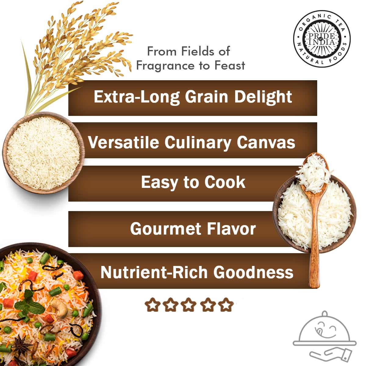 Pride of India Extra Long Basmati Rice, 40 lb