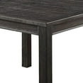 thumbnail image 5 of Furniture of America Freiden Rustic Square Counter Height Dining Table, Antique Black, 5 of 6