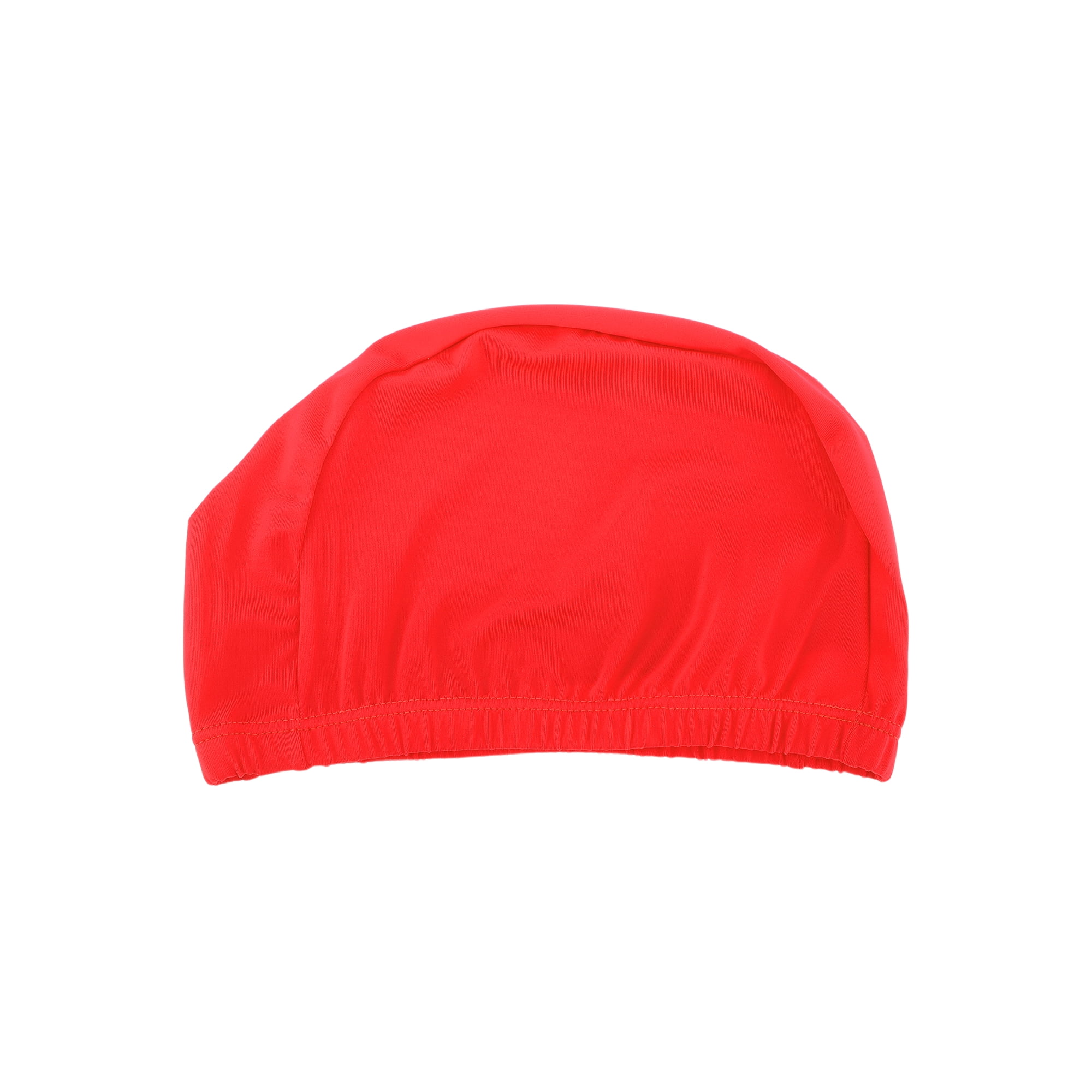 Unique Bargains Elasticity Swim Cap Measuring for Comfortable Fit Scarlet