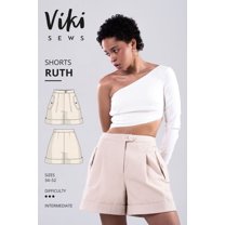 Vikisews Sewing Pattern Ruth Shorts Women UK 4-22 Shorts