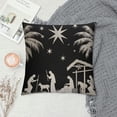 thumbnail image 2 of GOSMITH  Jesus Throw Pillow Covers&nbsp;Nativity Keep Christ in Christmas Decorative Pillow Covers Vintage God Black Lumbar Pillow Case  Oblong Pillowcase for Christmas Decor (Jesus), 2 of 5
