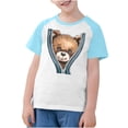 thumbnail image 4 of RXIRUCGD 2025 Vêtements d'Été pour Enfants Tout-Petits Garçons Filles Mode Mignon Col Rond Imprimé Manches Courtes Haut, 4 of 7