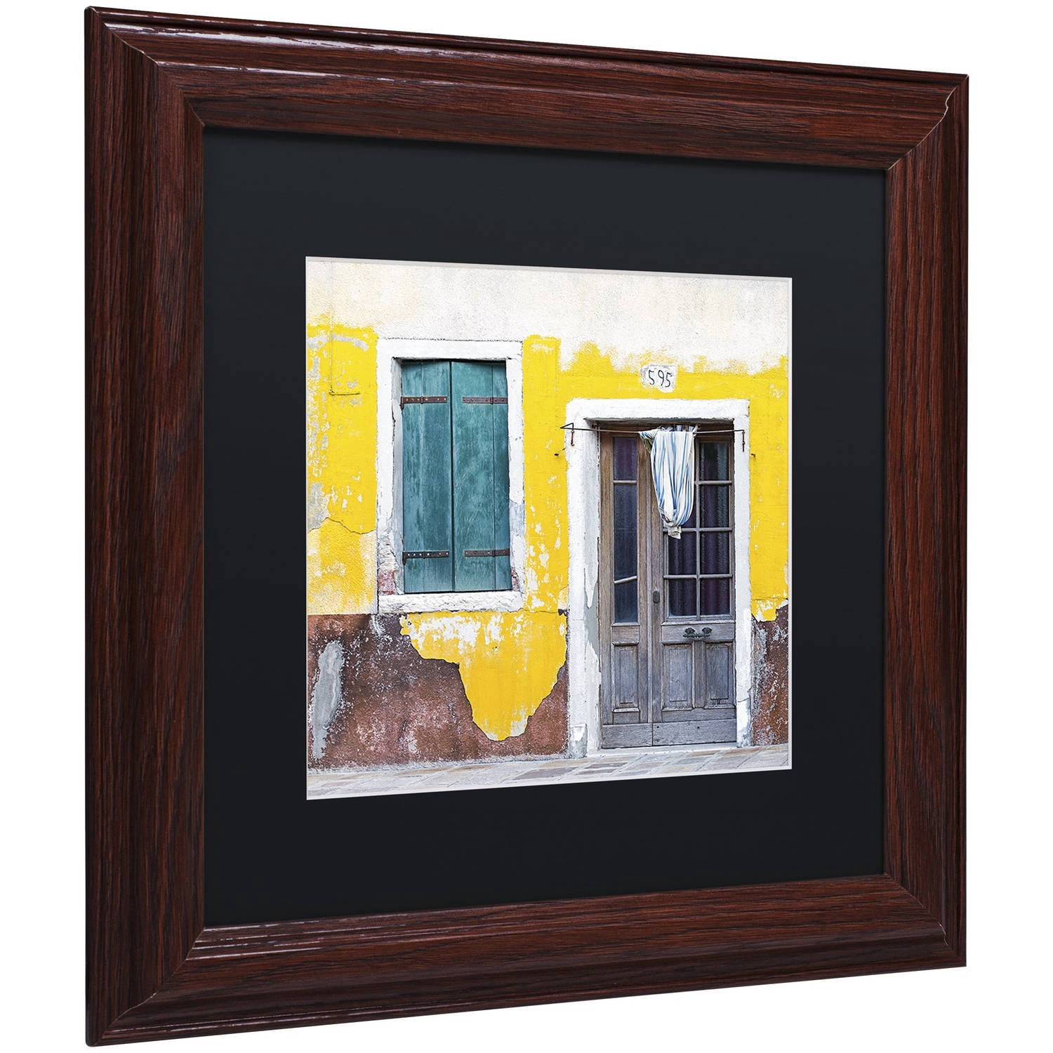 Trademark Fine Art 'Yellow Chip' Canvas Art by Michael Blanchette Photography, Black Matte, Wood Frame