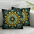 thumbnail image 3 of COMIO  Fashion Bohemian Pattern Throw Pillow Covers Square Decorative Cushion Case for Sofa Bench Car Bed, 3 of 5