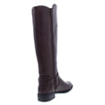 thumbnail image 2 of G by Guess Women's Harson Faux Leather Wide Calf Knee-High Boots Brown Size 5M, 2 of 2