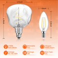 thumbnail image 4 of Bombilla LED Edison OMED S125 sobredimensionada de 5 W 400 LM 2700 K E26, 4 of 9