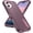 Pink, variant on MYKOMI Case for iPhone 17 Case Heavy Duty Protection with Stand 3-Layer Durable Rugged Bumper Hard PC Military Grade Protection Shockproof Cover for iPhone 17 6.3''