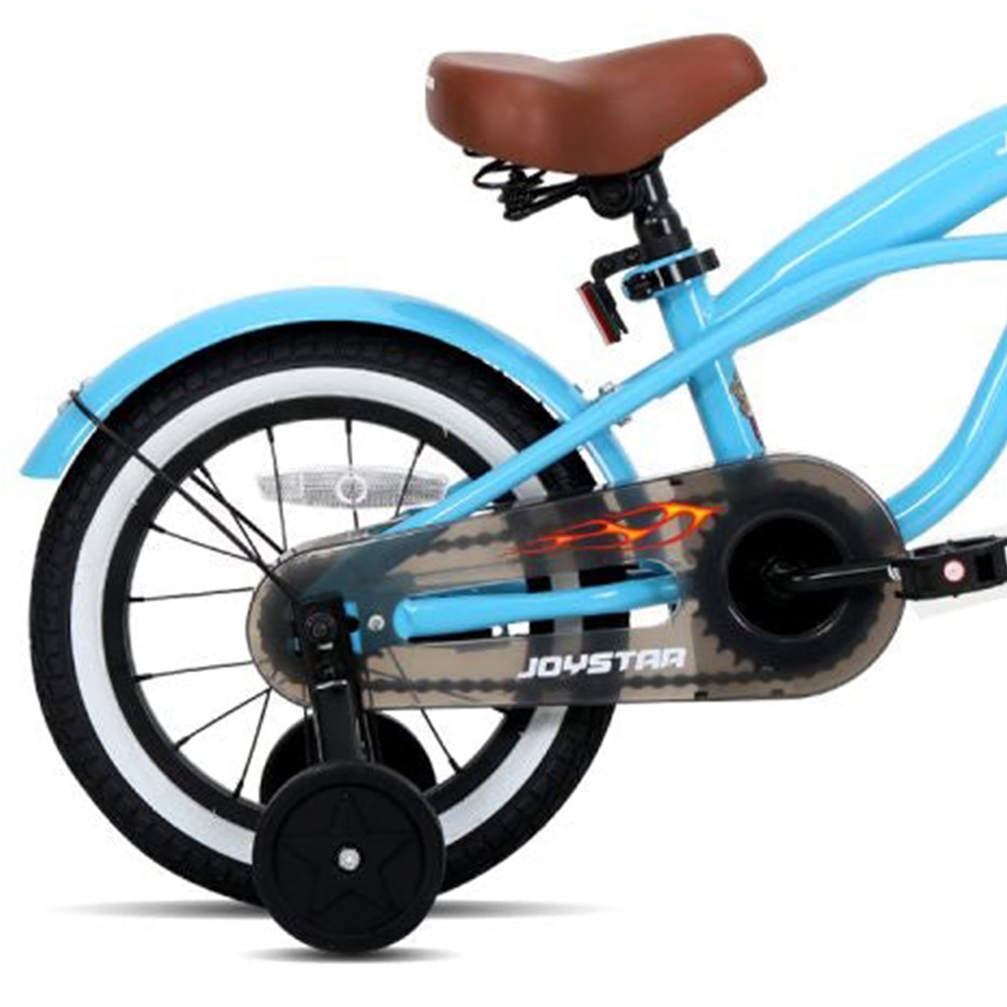 Joystar 16 Kids Cruiser Bike w Training Wheels and Coaster Brakes Ages 3 to 5 Blue Walmart