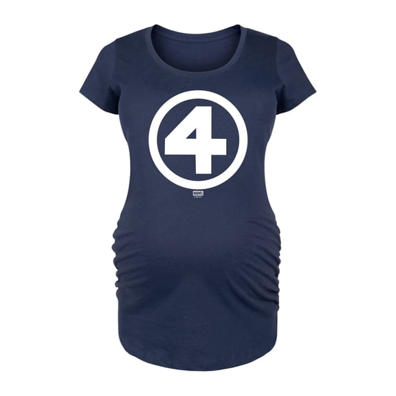 Fantastic Four - Logo White - Women's Maternity Scoop Neck Graphic T-Shirt