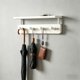 thumbnail image 5 of Perchero de pared de madera con ganchos – Organizador colgante inoxidable para baño, cocina, sala de estar y recibidor – Permite colgar toallas, abrigos, sombreros, bolsos y herramientas., 5 of 6