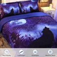 thumbnail image 6 of Wolf Comforter Set Bedding Set Blue 5 Pieces Forest Bedding Set Wolf Bed Set Kids Bed in a Bag for Boys and Girls with Sheet Sets, Super Breathable Soft, 6 of 8