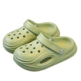 thumbnail image 2 of GPOECD Girls Clogs Boys Sandals for Kids Lightweight Breathable Comfortable Outdoor Summer Beach Play Shoes Casual Footwear Kids Slippers 3-16Y Green1,11-12 Years, 2 of 9