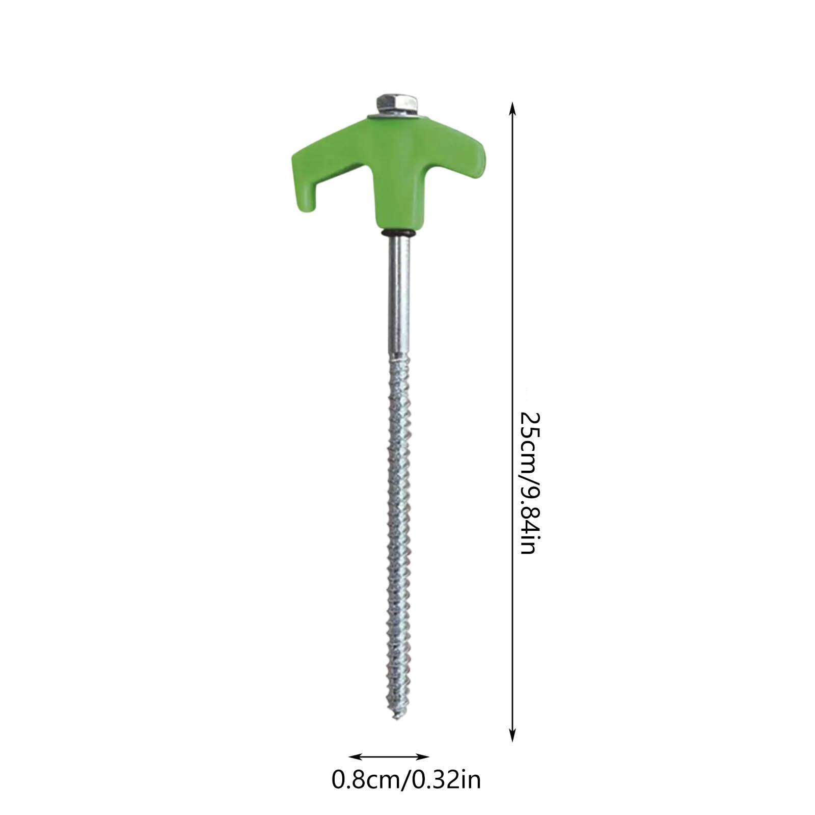 Viflosae Heavy Duty Tent Stakes 10 Pack Screw In Ground Anchors Carbon Steel Ice Shanty Pegs with Storage Bag for Outdoor Camping Patio Canopy Garden Trampoline Secure Hold Durable