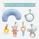 thumbnail image 2 of Gimnasio para Bebe Azul de Madera Montessori Premium - Gym para Bebe con Base Acolchonada - Baby Gym Plegable, Ligero y Fácil de Transportar - Gimnasio Bebe con 5 Juguetes + Almohada, 2 of 10