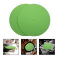 thumbnail image 1 of Phenofice 2Pcs Green Turntable Slipmat Felt Record Protection Pad for, 1 of 8