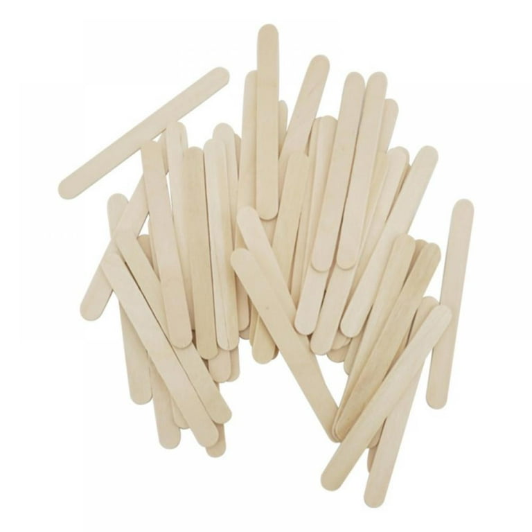  KTOJOY 100 Pcs Craft Sticks Ice Cream Sticks Natural Wood  Popsicle Craft Sticks 4.5 inch Length Treat Sticks Ice Pop Sticks for DIY  Crafts : Arts, Crafts & Sewing