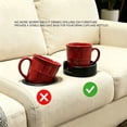 thumbnail image 7 of Universal Couch Cup Holder Adapter Insert, Sofa Cup Holder Expander with Anti-Slip Pad, Fits Most Recliner & Couch Cup Holders, Spill-Free Drink Storage for Mugs, Wine Glasses, Soda Cans, 7 of 7