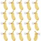 thumbnail image 1 of 20 piezas de dijes de plumas de perla de 1 pulgada, colgantes de plumas doradas con dijes colgantes de plumas de perla de imitación, dije de llavero, 1 of 5
