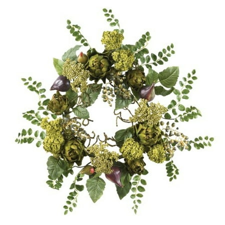 Nearly Natural 20" Artichoke Floral Wreath