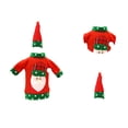 thumbnail image 3 of Funda bonita para botella de vino de Navidad Toystoory conjunto de sombrero navideño 24*12cm, 3 of 6