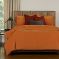 thumbnail image 5 of SIScovers Mixology Padma 7 Piece Duvet Cover and Insert Set Orange Queen 7 Piece, 5 of 5