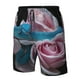 thumbnail image 4 of Fotbe Blue Lipped Pit Viper And Three Pink Roses Trajes de Baño Estampados para Hombre, Shorts de Verano de Secado Rápido, Ropa de Playa, Bañadores-XX-Large, 4 of 6