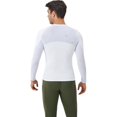thumbnail image 5 of Active Men's Long Sleeve Compression Shirt with Stretch Fit and Athletic Seam Detailing - X Large, White, 5 of 7