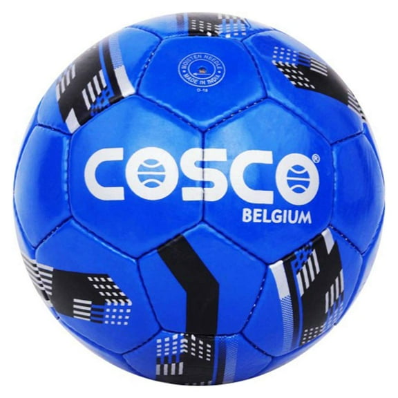 Cosco Pvc Football, Size 3 | Colour Blue & Black | Suitable For All Ground | Water Resistant