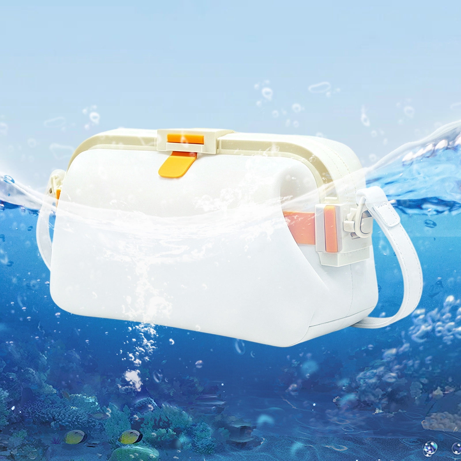 Huggea Bag, Women Summer Silicone Handbag, 67.63 fl oz Waterproof Foldable Crossbody Tote