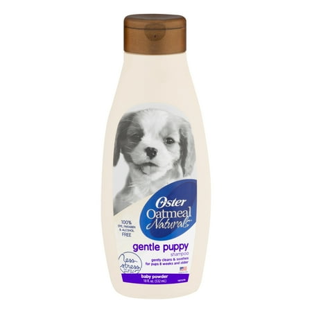 Oster Oatmeal Naturals Gentle Puppy Shampoo Baby Powder, 18.0 FL OZ