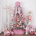 thumbnail image 5 of Nuevos productos Decoración navideña 6/12 Lentejuelas 8/10cm Juego de bolas navideñas pintadas Adornos colgantes para árbol de Navidad para el hogar, 5 of 5