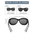 thumbnail image 3 of TINHAO Womens Polarized Fit Over Glasses Sunglasses Wear over Glasse with UV Protection, 3 of 7