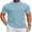 Greenish Blue, variant on COOFANDY Mens Mock Turtle Neck Shirts Ribbed Short Sleeve Pullover Tops Basic Layered T-Shirts