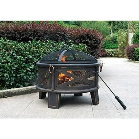 Jeco 26 Steel Deep Bowl Fire Pit Walmart Com