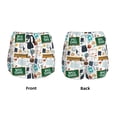 thumbnail image 5 of Picia Back To School A Pattern Women's 2 in 1 Athletic Running Shorts High Waisted Workout Casual Gym Sweat Shorts with Comfy Liner Zipper Pockets-Medium, 5 of 9